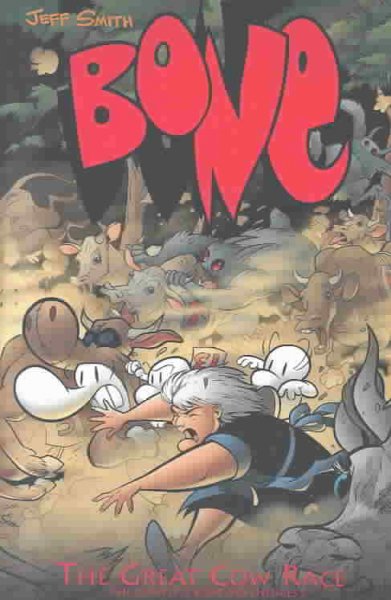 Bone. Volume two, The great cow race / by Jeff Smith ; with color by Steve Hamaker.